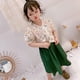 thumbnail image 3 of Gibobby Conjunto de pants para niños Niñass Floral Floral Recortada Blusa Y Vestido Traje Playsuit Ropa Verano Al Libre(A, 3-4 Años), 3 of 5