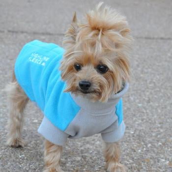 Highline Fleece Dog Coat by Doggie Design Teal and Gray Size 10 Walmart
