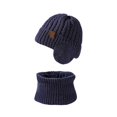 thumbnail image 3 of Winter Unisex Knitted Hat Scarf Set Warm Lined Ear Cold Weather Accessories, 3 of 3