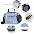thumbnail image 4 of Insulated Lunch Bag 6L Leak-Proof Lunch Box with Shoulder Strap Multiple Pockets Lunch Tote Pink and Purple Bows, 4 of 9