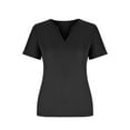 thumbnail image 4 of Viadha Summer Saving！Women's Cotton T-Shirt Short-Sleeve V-Neck Classic-Fit Casual Shirt Breathable Tee Summer Basic Tops, 4 of 6