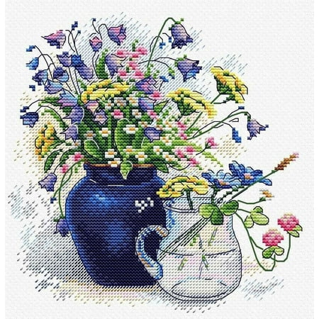 UPC: 4627167303094 | Bouquet of Flowers SM-558 Cross-Stitch Kit by MP Studia