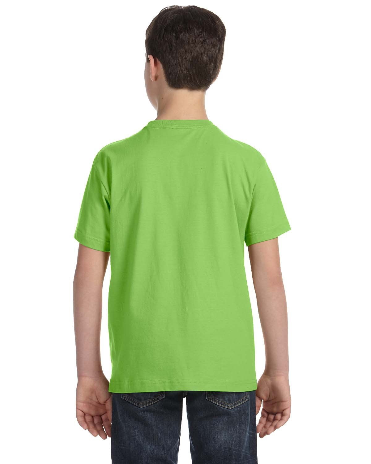 Aquaguard Boys 3-Pack T-Shirt Crew Neck Short Sleeve 100% Cotton Tee, Size: 4-14 - Large - Key Lime