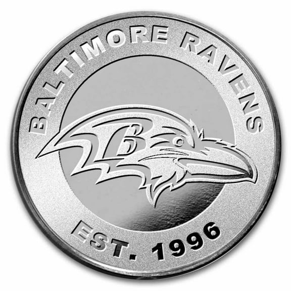 NFL Baltimore Ravens 1 oz Silver Round