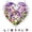 Purple, variant on Yardvibe Acrylic Heart Shaped Puzzle Suncatcher, 83 Pieces, 7.48" Butterfly Sun Catchers Puzzle, DIY SunCatchers Puzzles Window Hanging, Home & Garden Decor (Blue)