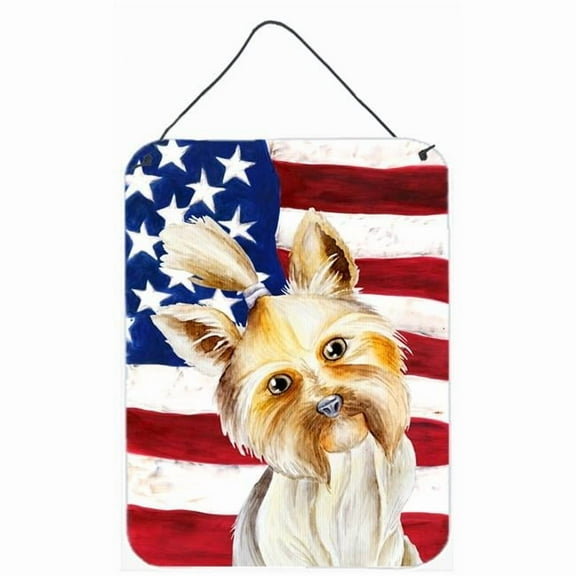 Yorkie Yorkshier Terrier Patriotic Wall or Door Hanging Prints