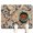 White-324, variant on Paisley Indian Tribal Dog Food Mat with Paisley Design Boho Vintage Floral Pattern, Absorbent Waterproof Non-Slip Pet Feeding Mat