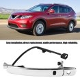 thumbnail image 2 of Línea de manija de puerta Dweekiy, manija de puerta exterior delantera izquierda cromada Entrada inteligente para Nissan Rogue 2010-2013 80640-CA012 Amonsee No, 2 of 5