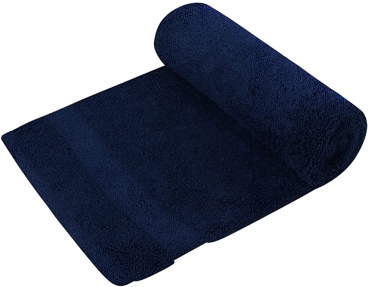 A1 Home Collections GOTS Certified Organic Cotton Feather Touch Quick Dry 900 GSM Bath Mat, 20X33 - Insignia Blue