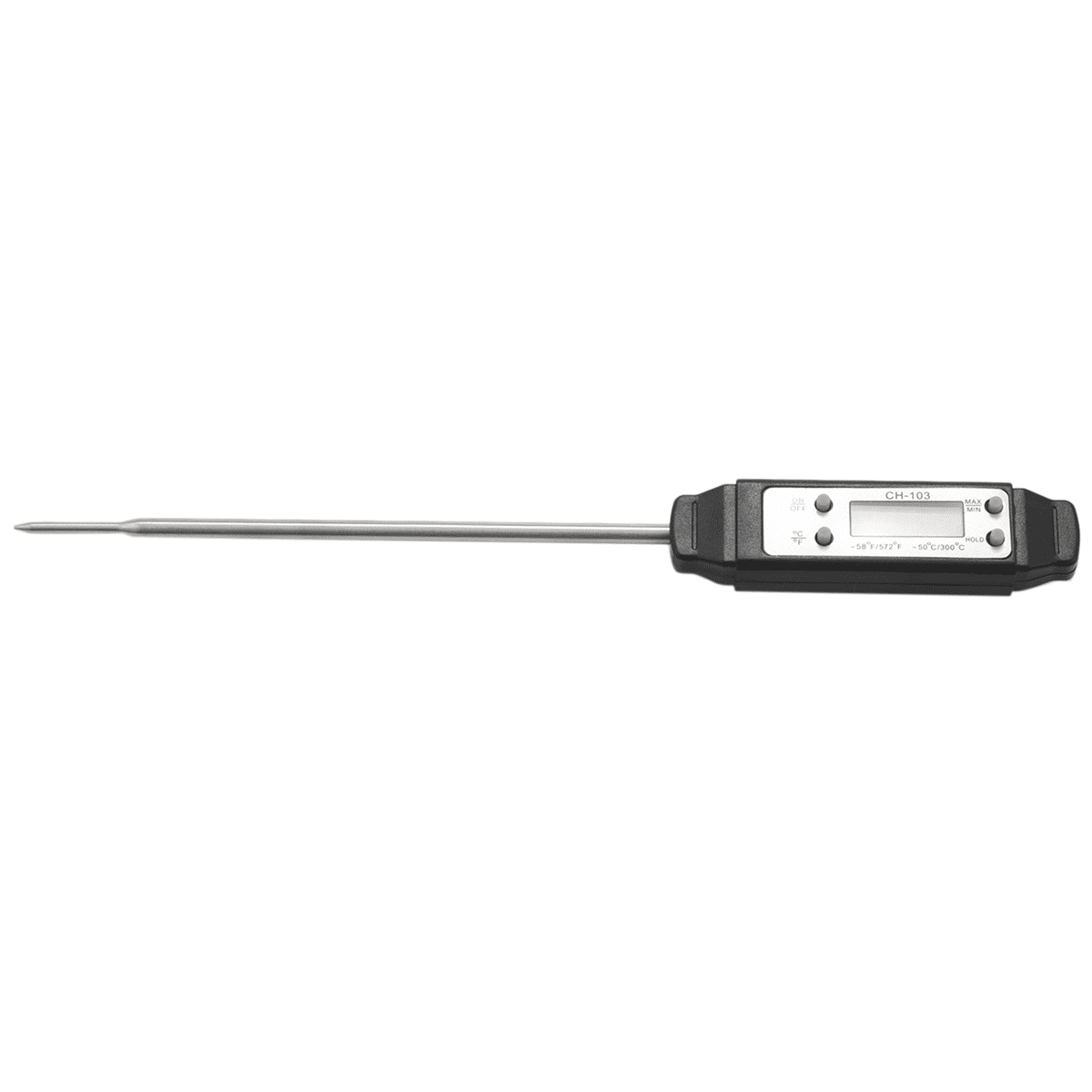 6X Cooking Food Thermometer Digital Instant Reading Meat Thermometer Barbecue Thermometer High (Black)
