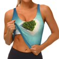 thumbnail image 3 of Pofeuu Paradise Island Print Sports Bra for Women Sexy Vest Yoga Running Gym Fitness Crop Bras Tops-X-Large, 3 of 8
