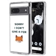 thumbnail image 1 of TalkingCase Slim Phone Case Compatible for Google Pixel 7, 6.3", I Don't Give A Fox Print, Light Weight, Flexible, Soft, USA, 1 of 7