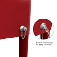 thumbnail image 5 of FreeLung 80QT Rolling Cooler Cart with Wheels Ice Chest Outdoor Backyard Coolers on Wheels Red, 5 of 7