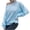 Light Blue, variant on IROINNID Womens Sweater One-Shoulder Pullover Sweater Solid Color Comfy Mid-Length Long Sleeve Sweater Autumn and Winter Sweater