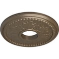 thumbnail image 3 of Ekena Millwork 13 7/8"OD x 3 3/4"ID x 1 1/4"P Tirana Ceiling Medallion (Fits Canopies up to 4 3/4"), Hand-Painted Warm Silver, 3 of 6