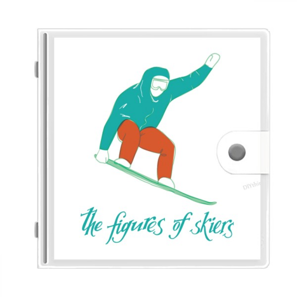 Winter Sport Ski Board Skiing Illustration Photo Album Wallet Wedding