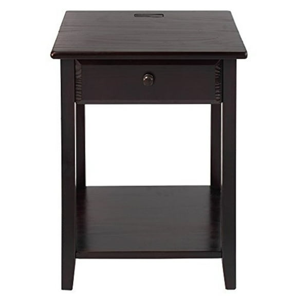 Casual Home Night Owl Nightstand with USB