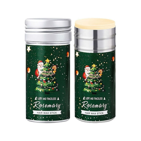 FcBaudy Hair Care Products Christmas Style Light And Traceless Rosemarys Hair Wax Stick Solid Hair Wax Gel Styling Ladies Antifrizz Bangs Hair Wax 65g Hairs Wax Sticks