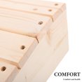 thumbnail image 4 of SHISUYAN 1pc Office Desk Bathroom Foot Rest Bench Tilted Wooden Foot Rest Stool, 4 of 9