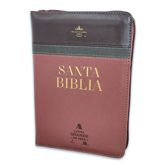 Biblia con Cierre Compacta 10 puntos RV1960 imit piel negro y cafe