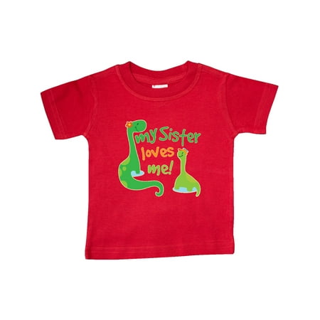 

Inktastic My Sister Loves Me Baby Boy Gift Baby Boy T-Shirt
