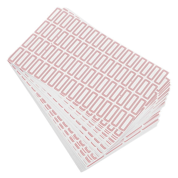 NUOLUX Red Self Adhesive Labels Writable for Office Filing Mailing and Home Use