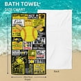 thumbnail image 4 of Softball Towel for Boys Girls 30" x 60" Microfiber Softball Beach Towel for Kids Bath Pool Shower Camping Travel Towel, 4 of 10
