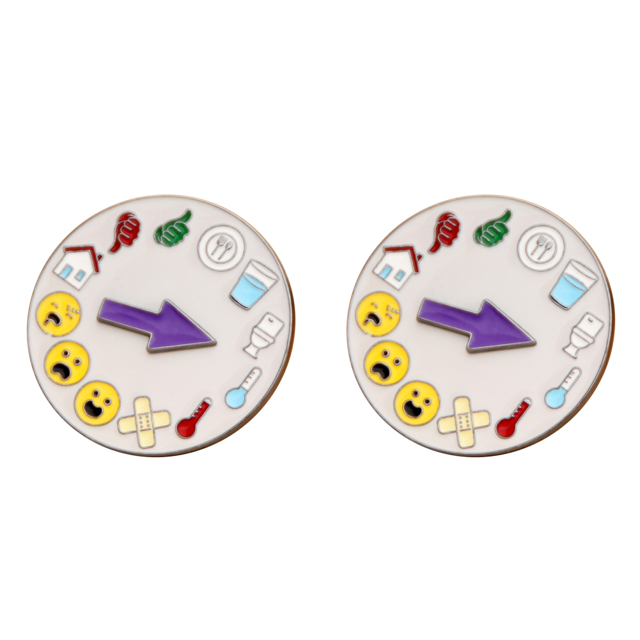 DQrwqpou Insignias Creativas en La Mochila Regalo Seguimiento Estado Ánimo Ligero (estilo B)