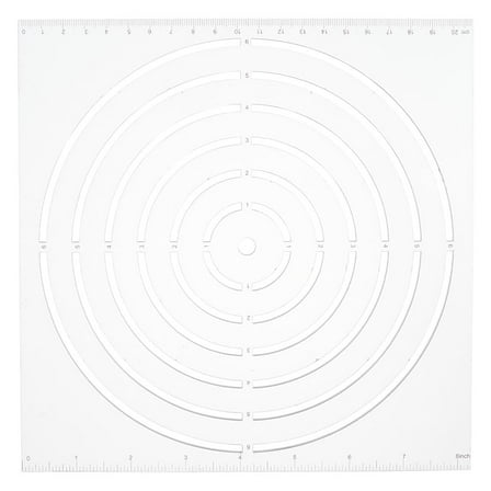Clear Acrylic Quilting Templates 8.27 Inch Round Patchwork Ruler Circles Stencils Multi Function Circle Stencils