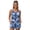 Blue Camo, variant on Brown Cow Print Women Plus Size Tankini Swimsuit 2 Piece Plus Size Scoop Neck Bathing Suits and Shorts with Pockets 2026, 2XL