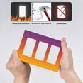 thumbnail image 4 of Sunset Shadow Switch Cover Decorative Wall Plate 3-Gang Standard Size, 4 of 5