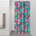 thumbnail image 2 of Breast Cancer Shower Curtain 36"x72" ,Bathroom Decorative Shower Curtains Set with 12 Hooks,Modern Waterproof Washable Shower Curtain, 2 of 6