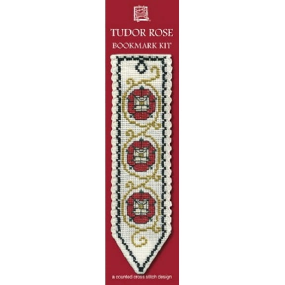 Textile Heritage Tudor Rose Counted Cross Stitch Bookmark Kit
