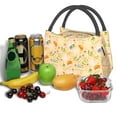 thumbnail image 6 of Vsdgher Scandinavian Style Hygge Print Insulated Reusable Bags with Sturdy Zipper and Handles, Foldable Totes for Hot or Cold Food Bring or Delivery, 6 of 8