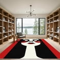 thumbnail image 2 of ODIKA 6'x9' Machine Washable Non-Slip Area Rug, Graphic Black High Traffic Rug, Black, 1049759, 2 of 7