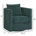 thumbnail image 2 of Miekor Furniture Sutton Peacock Swivel Barrel Chair 74063, 2 of 12