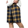 thumbnail image 6 of Umfun Plaid Checkered Loose Fit Shorts for Men with Drawstring Waist - Comfortable Hip Hop Streetwear & Casual Daily Shorts, 6 of 6