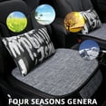 thumbnail image 4 of 1/3 PCS Front Rear Car Seat Cover Breathable Linen Pad Chair Cushion Set Universal, 4 of 5