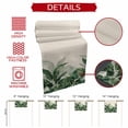 thumbnail image 6 of Table Runners 72 Inches Long Dress Scarves, Palm Leaves Tropical Farmhouse Kitchen/Dining Table Runner, Coffee Tablerunners, Green Botanical Summer Linen 18x72 Inch, 6 of 7