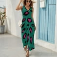 thumbnail image 5 of Leopard Print Pattern Sleeveless Dress Woman Fashion Long Dresses Women's Summer Suit Dress 2025, 5 of 6