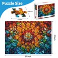 thumbnail image 4 of Puzle Edreded de vitrales con forma de flor de la vida, 1000 piezas, 4 of 8