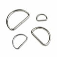 thumbnail image 7 of Metal D Ring Non Welded D-Rings Nickel Plated Silver 0.75 Inch (100 Pack), 7 of 7