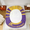 thumbnail image 5 of jejeloiu Football Rugby Game Queen Sheet Sets,Yellow Sport Helmet Bed Set For Ball Lovers 4 Pieces, 5 of 7