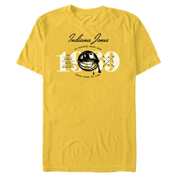 Lucasfilm Indiana Jones and the Dial of Destiny 1969 Begins - Short Sleeve Blended T-Shirt for Adults - Customized-Yellow