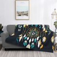 thumbnail image 6 of Throw Blanket for Couch - Boho Dreamcatcher Soft Comfy Lightweight Cozy Warm Throw Blanket, Fuzzy Plush Flannel Blanket & Throws for Sofa and Bed All Season, 6 of 8