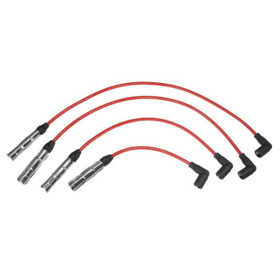 Unique Bargains Car Spark Plug Coil Wires 7mm Fit for Volkswagen Beetle Golf Jetta L4 2.0L No.06A905430J - Pack of 4