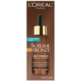 thumbnail image 2 of L'Oreal Paris Sublime Bronze Self Tan Drops for Face, Hyaluronic Acid, Self-Tanning Facial Drops, Buildable Tan, Customizable Sun-Kissed Glow, Gradual Tan, Fragrance-Free, 1 fl oz Packaging May Vary, 2 of 11
