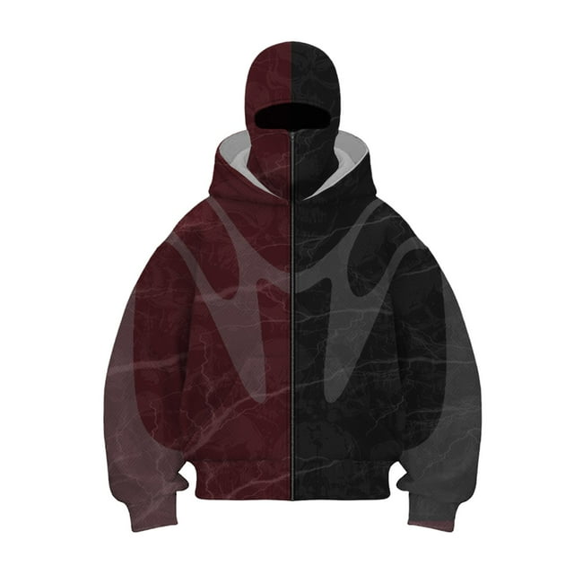 MHFRRA Sudaderas con Capucha y Cremallera para Hombre, Elegantes Sudaderas con Capucha y Cremallera para Uso Informal En Primavera, Otoño E Invierno Rojo
