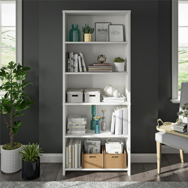 Walmart bookcases on alibaba.com are available in wood, acrylic or metal. mainstays heritage 5 shelf bookcase white