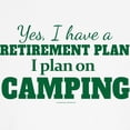 thumbnail image 3 of CafePress - Camping Retirement Plan Baseball Jersey - Kids Cotton Baseball Jersey, 3/4 Sleeve Shirt, 3 of 4